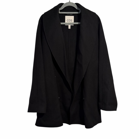 COS Women's Black Double-Breasted Jacket - Picture 4 of 16